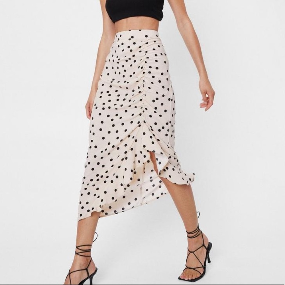 High Waisted Midi Skirt